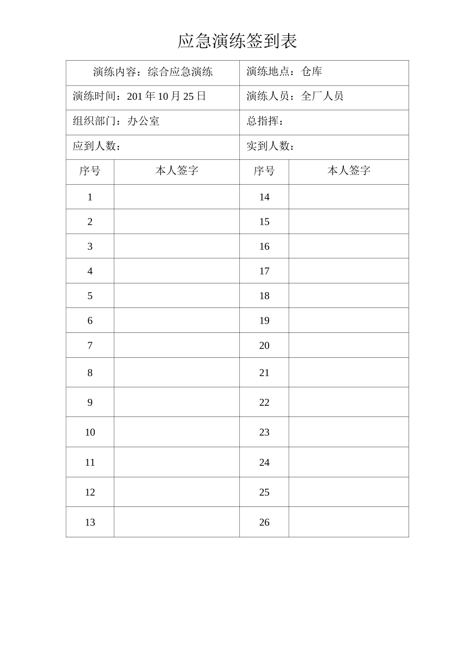 火灾事故应急演练_第1页