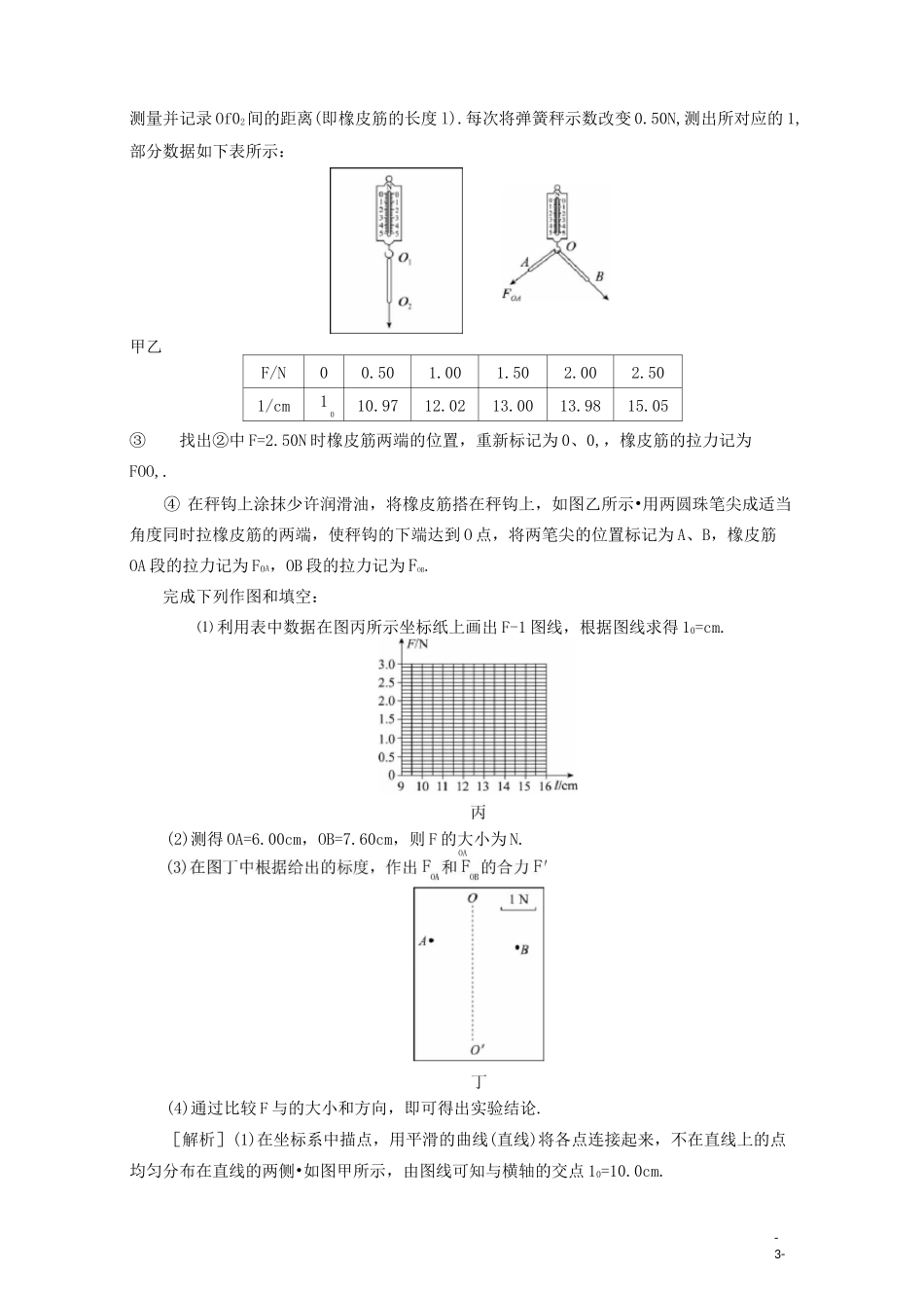 实验验证力的平行四边形定则_第3页