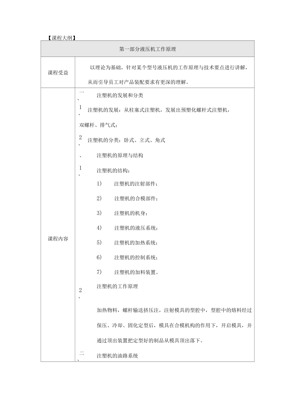 注塑机装配人员培训方案_第2页