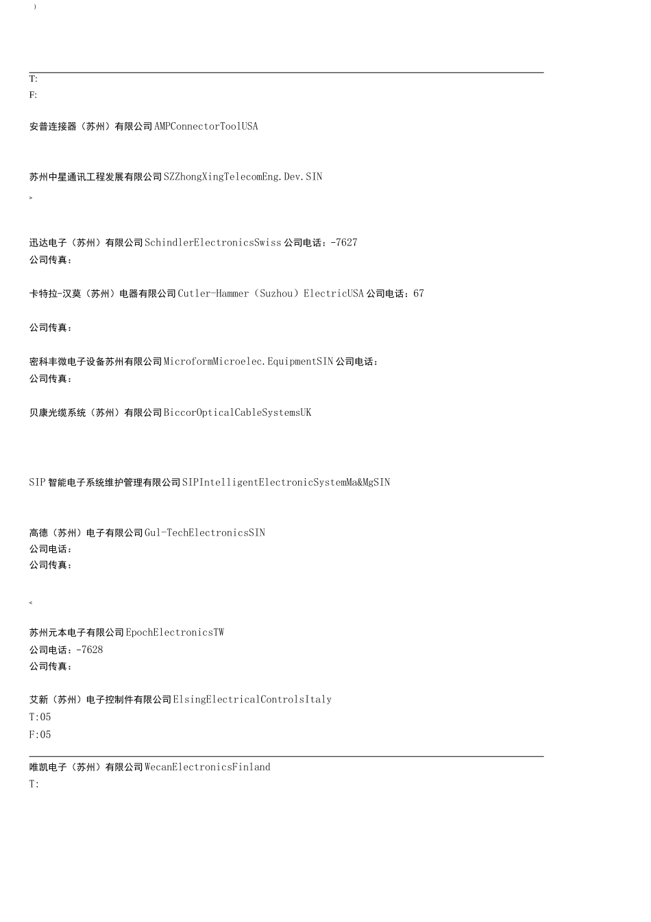 苏州工业园区外资公司名录_第3页