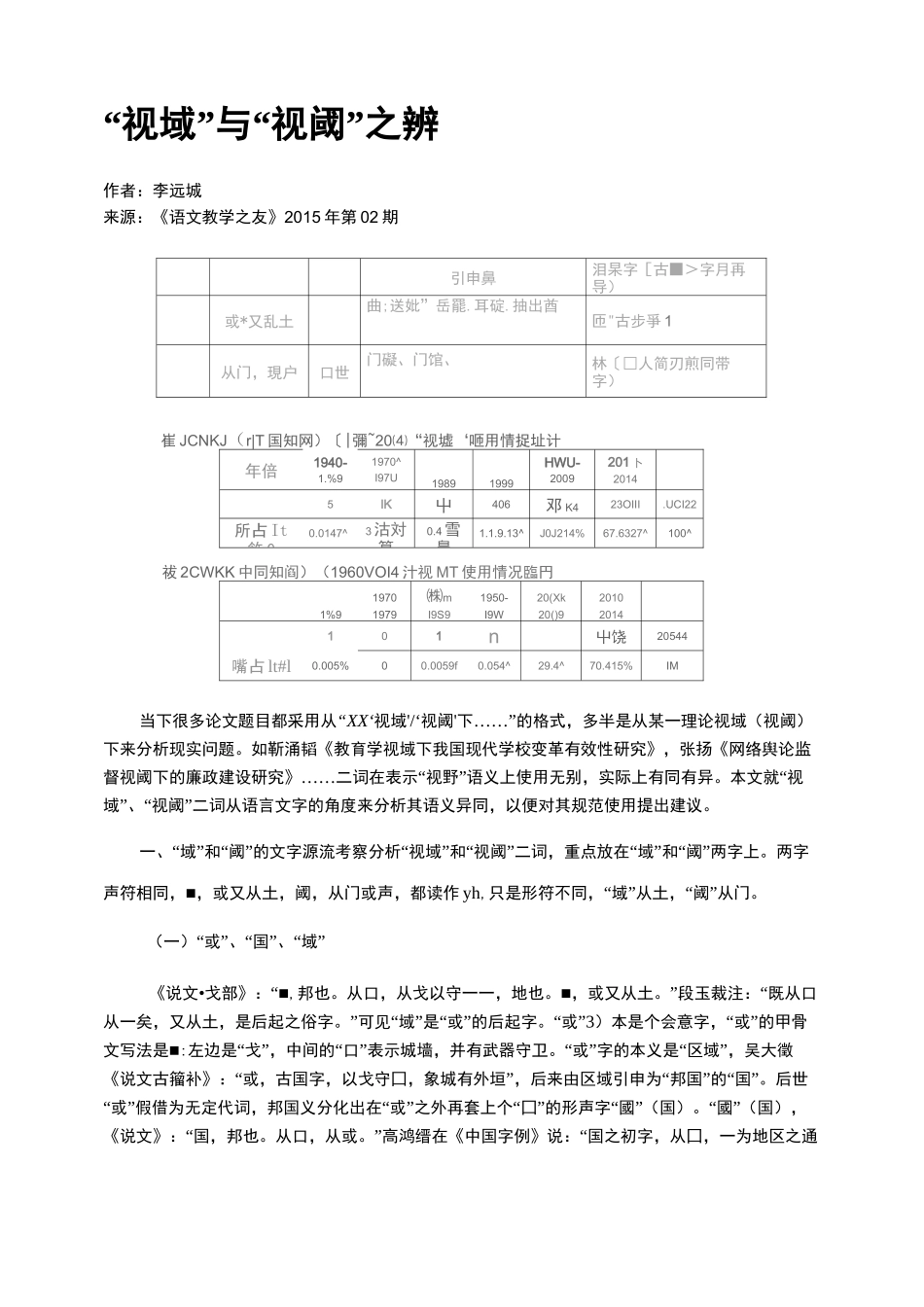 “视域”与“视阈”之辨_第1页