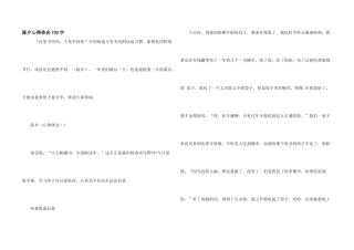 除夕心得体会700字