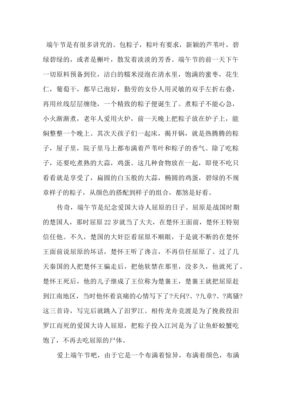 难忘的端午节满分5篇2024_第2页