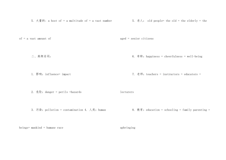 雅思高频词汇—你值得拥有!_第2页