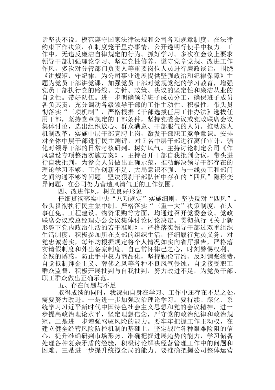 集团公司总经理个人述职述廉报告_第2页