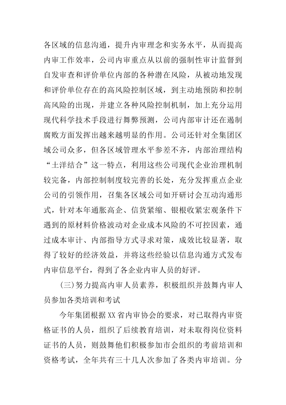 集团内部审计年度总结_第2页