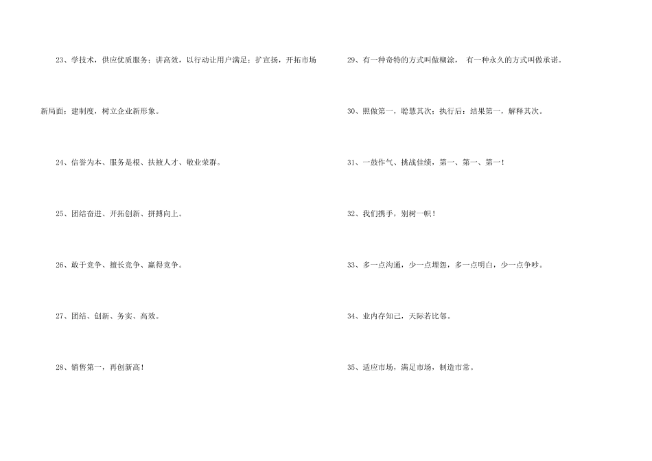 霸气的团队口号35句_第3页