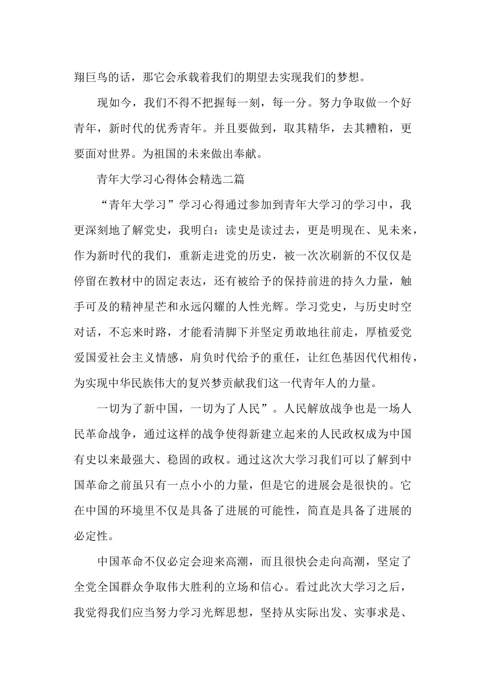 青年大学习心得体会精选三篇_第3页