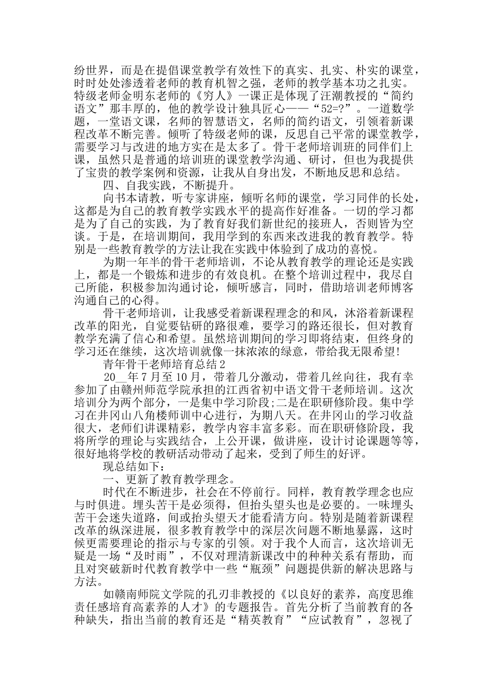 青年骨干教师培养总结_第2页