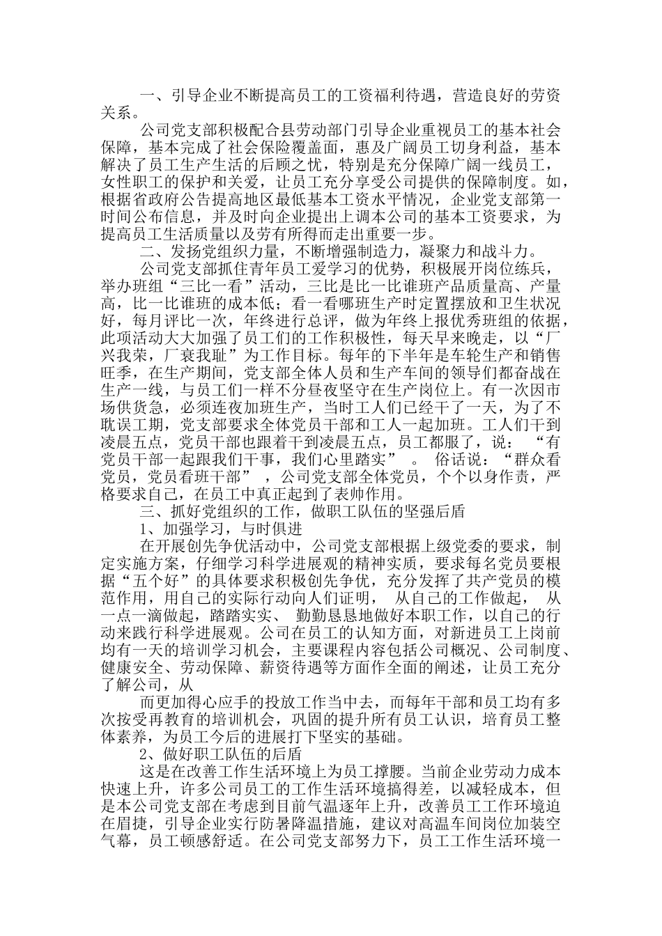 非公有制民营企业优秀党支部先进事迹-2_第3页