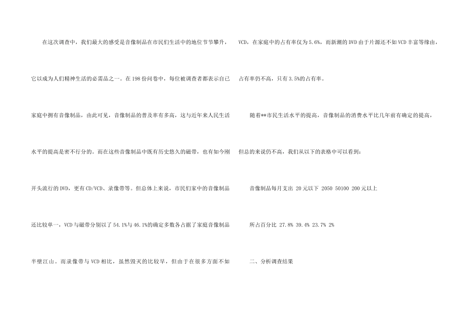 音像市场的调查报告_第2页