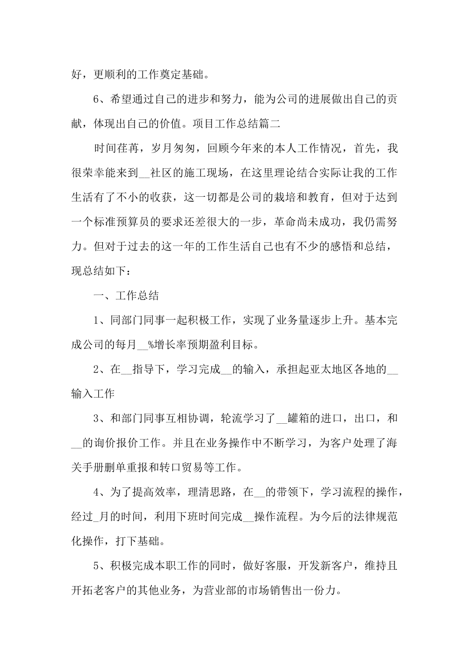 项目工作总结多篇_第3页