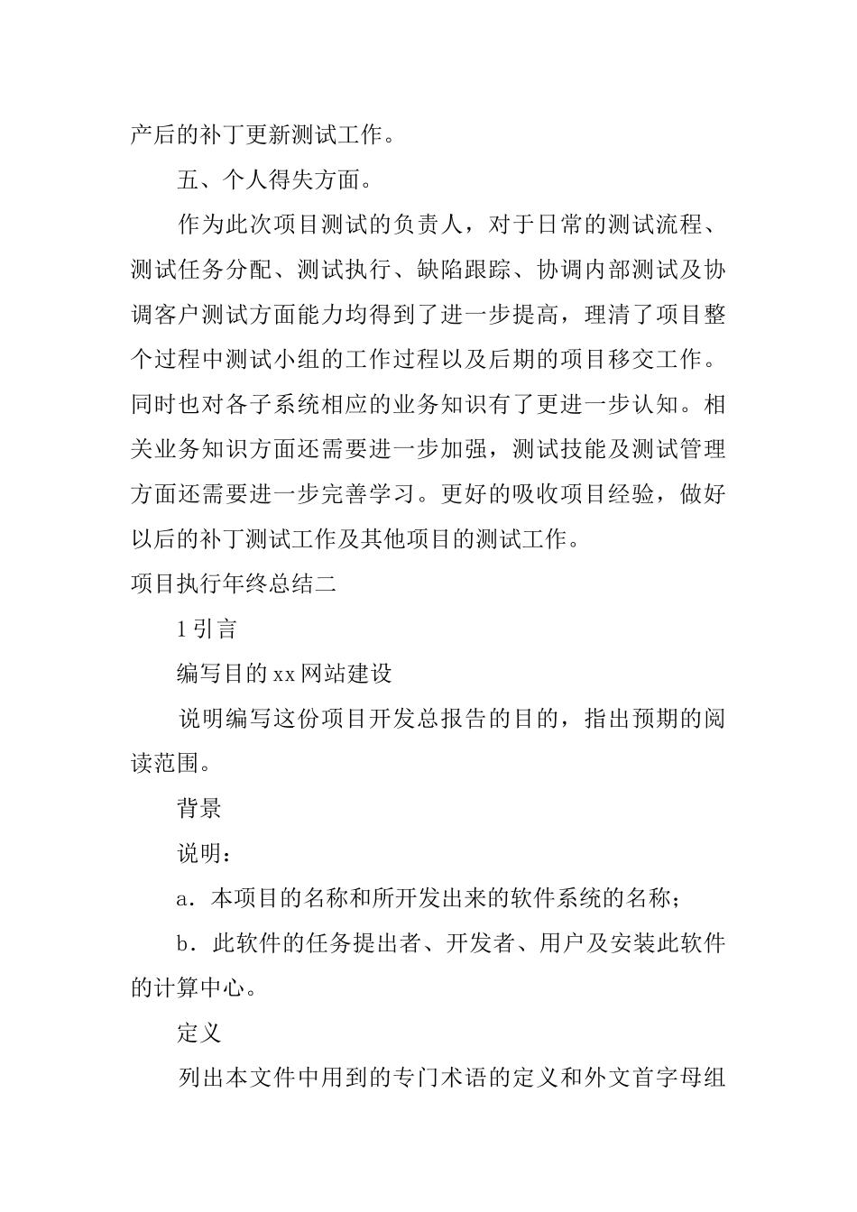 项目执行年终总结_第3页