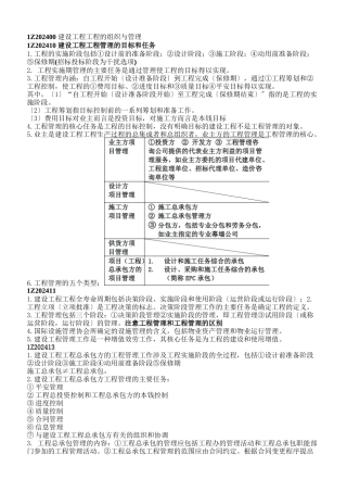 项目管理实务重点XX