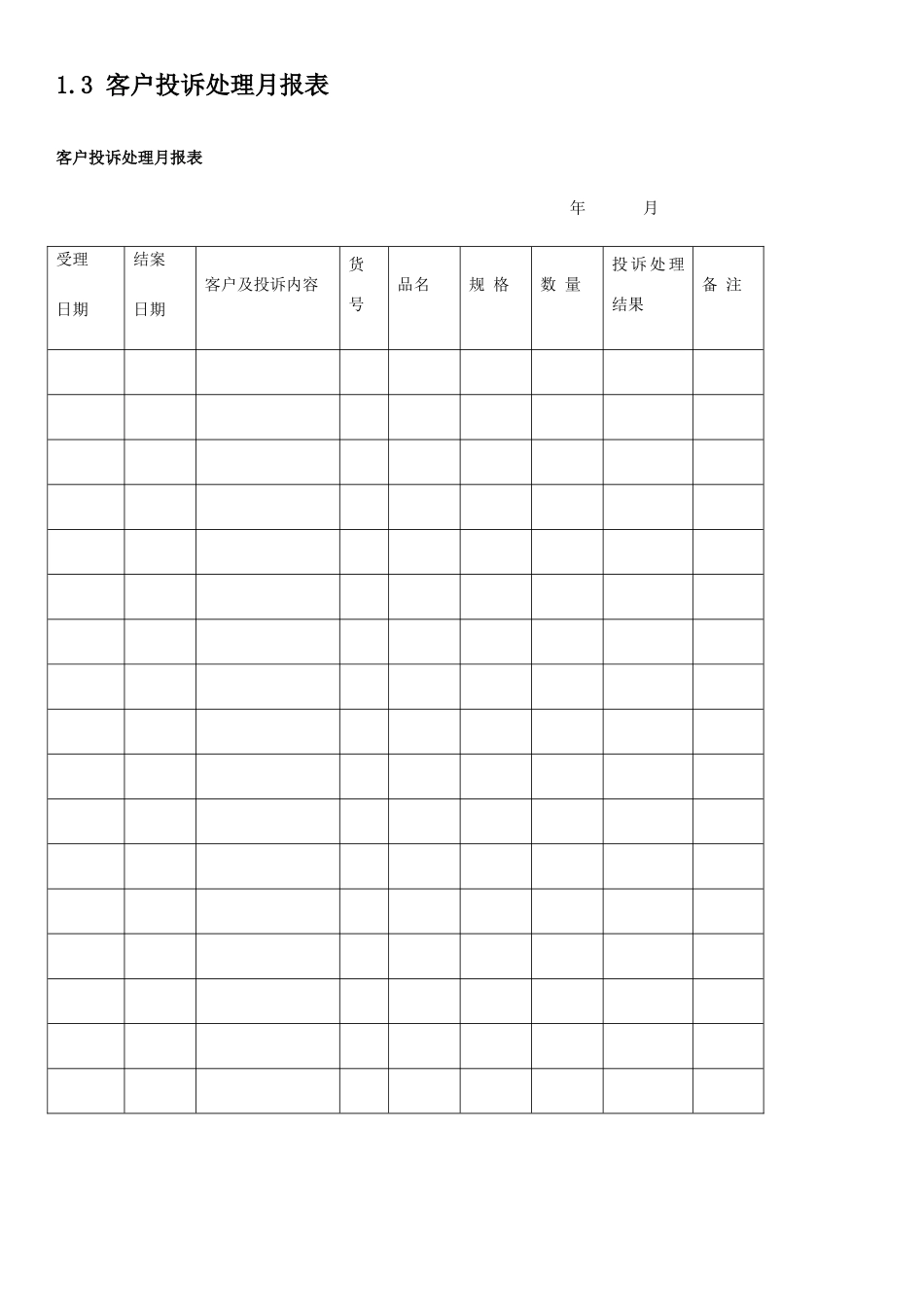 顾客投诉登记表_第3页
