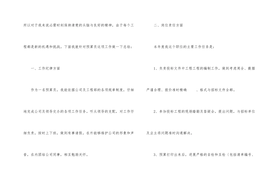 预算员个人年终总结_第2页