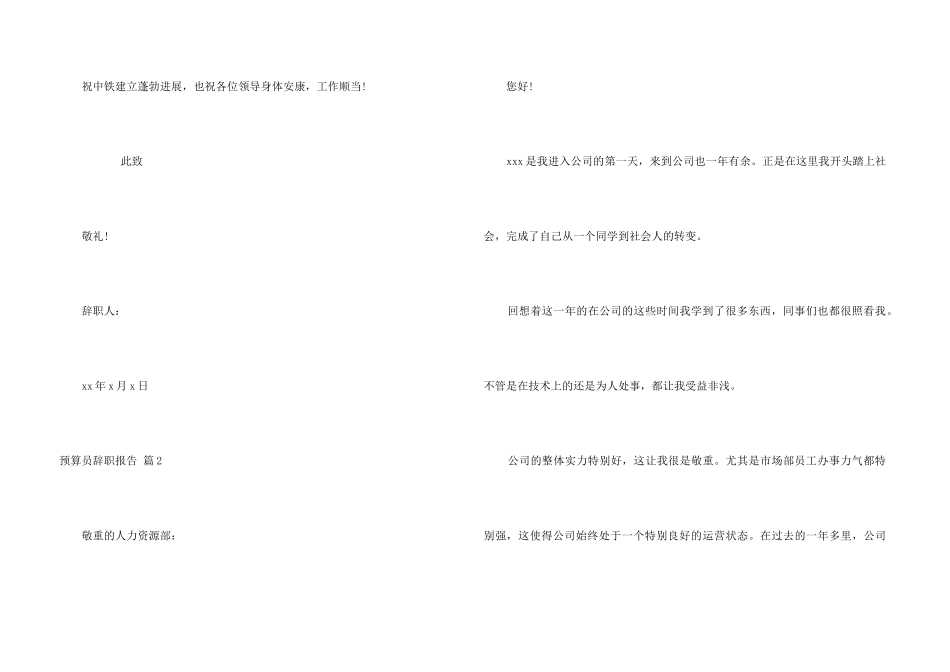 预算员辞职报告汇编七篇_第3页