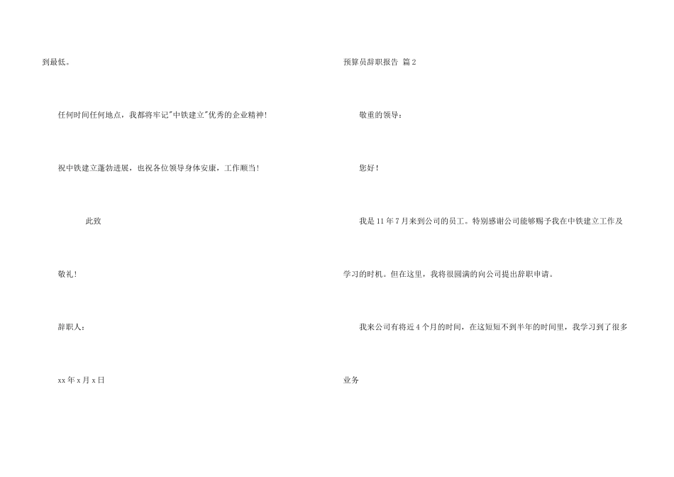 预算员辞职报告汇编五篇_第3页