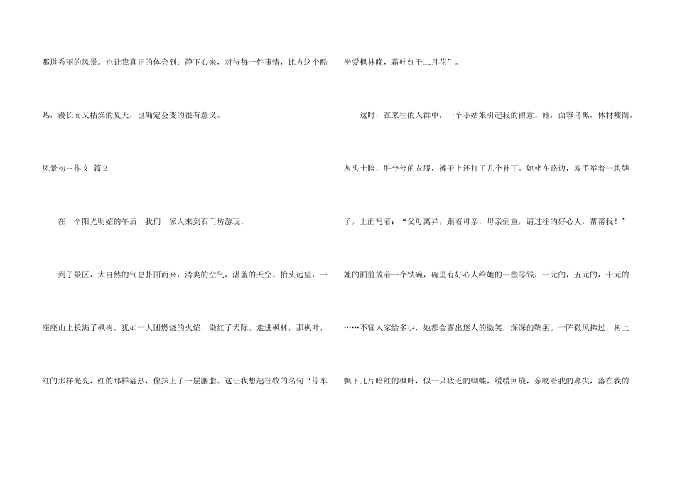 风景初三四篇_第3页