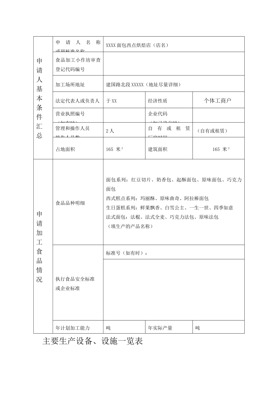 食品加工小作坊审查登记申请表_第2页