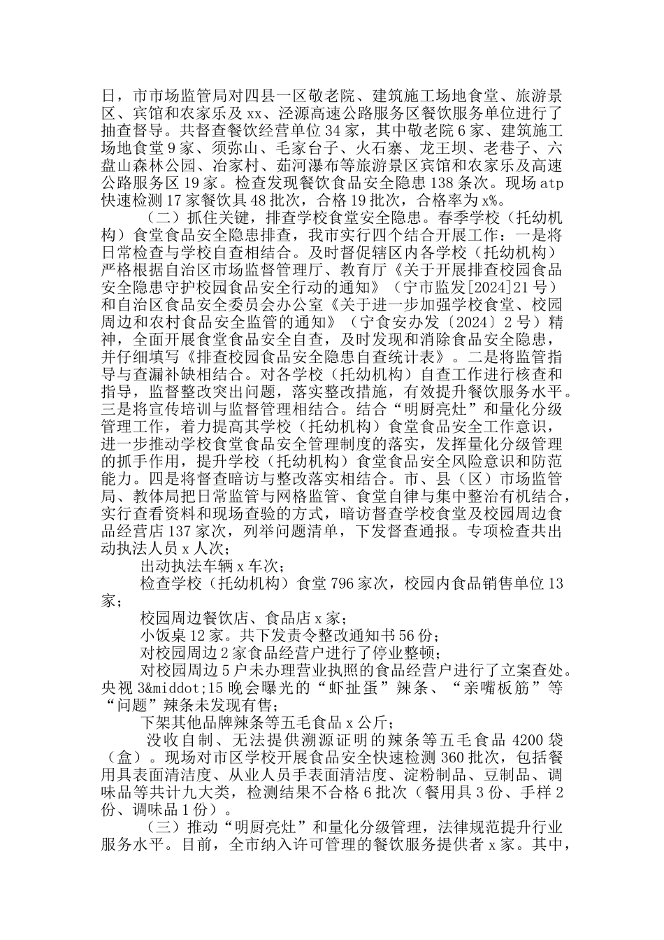 餐饮服务食品安全监管工作总结_第2页