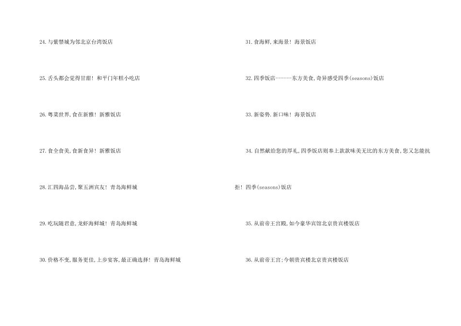 饭店开业广告词_第3页