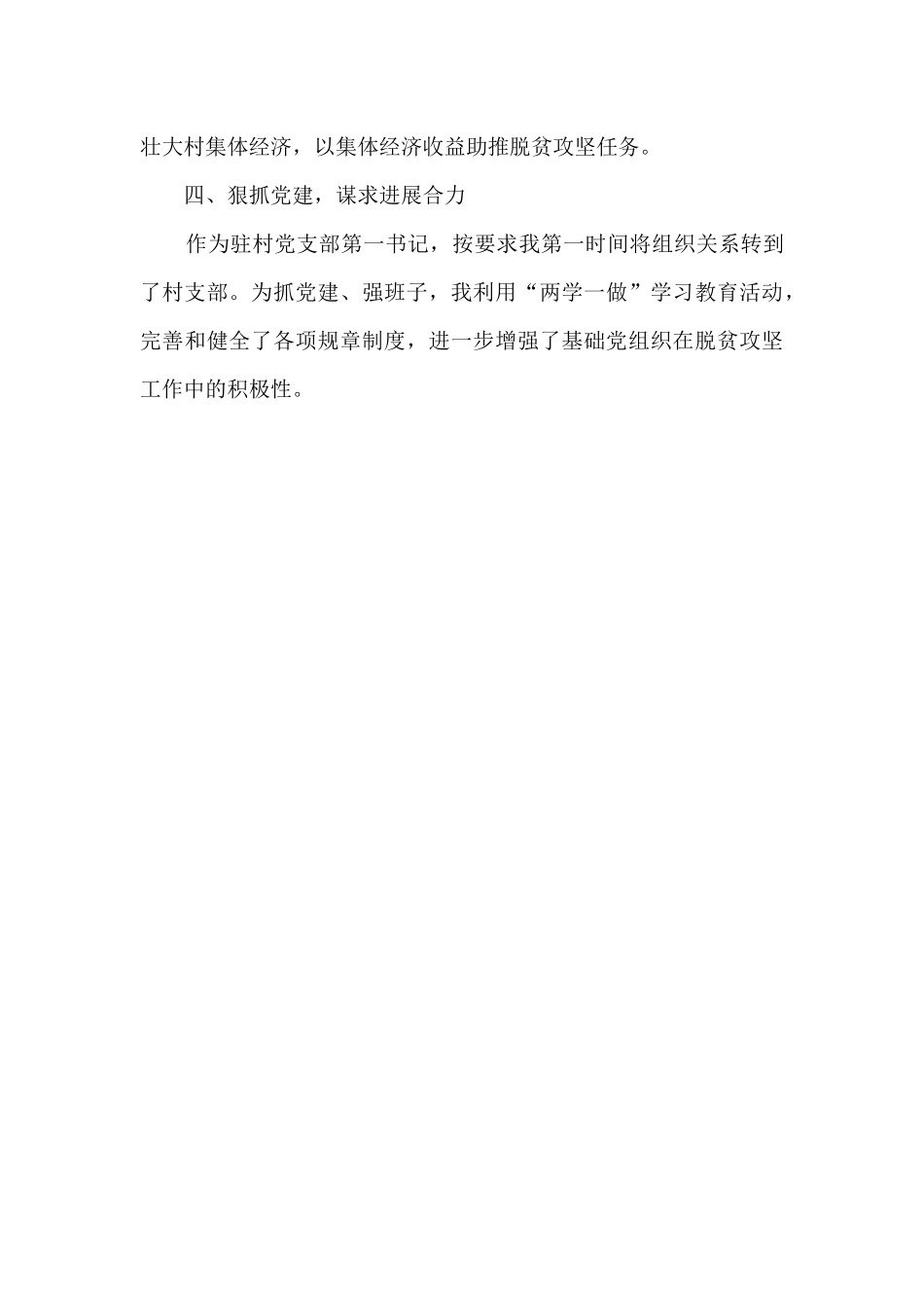 驻村党支部第一书记2024年述职报告_第3页