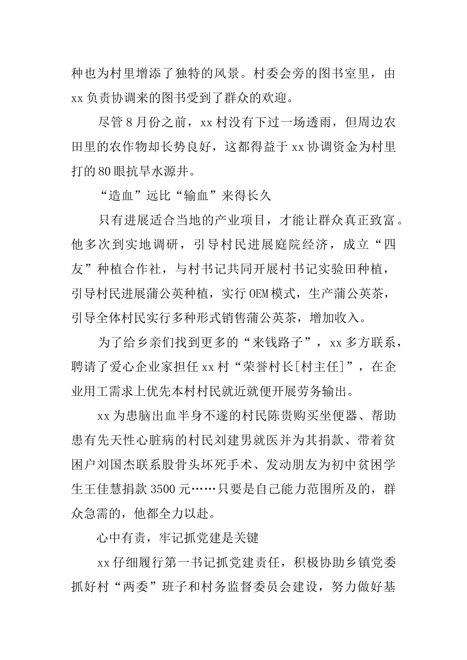 驻村第一书记先进个人事迹5篇_第2页