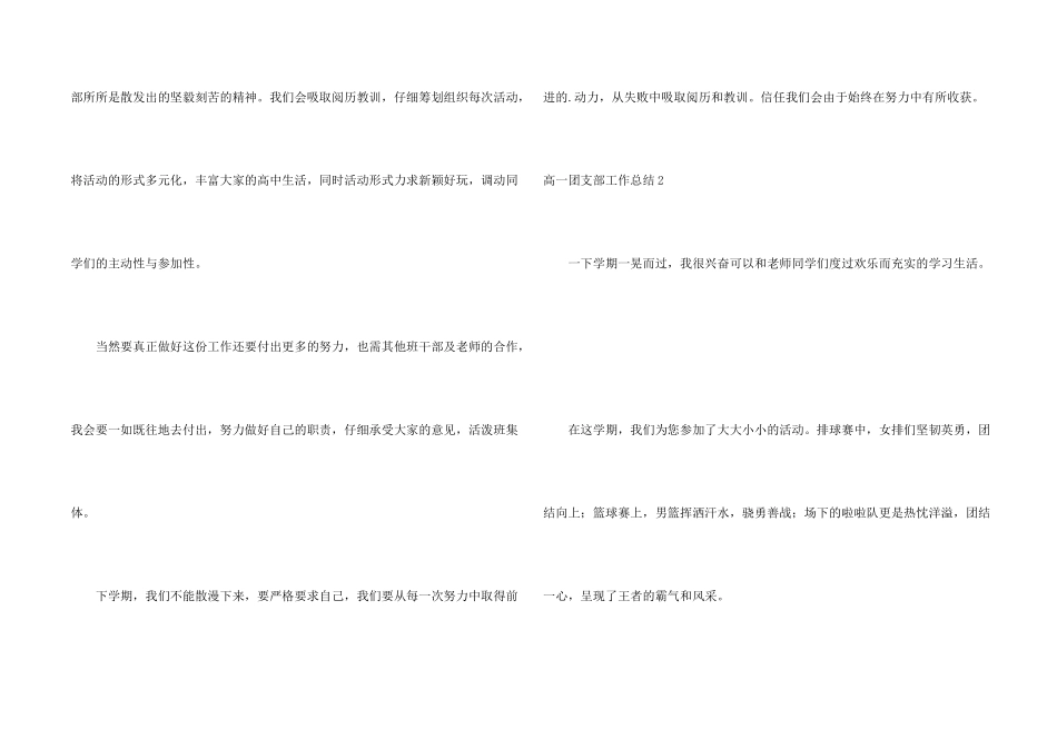 高一团支部工作总结_第2页