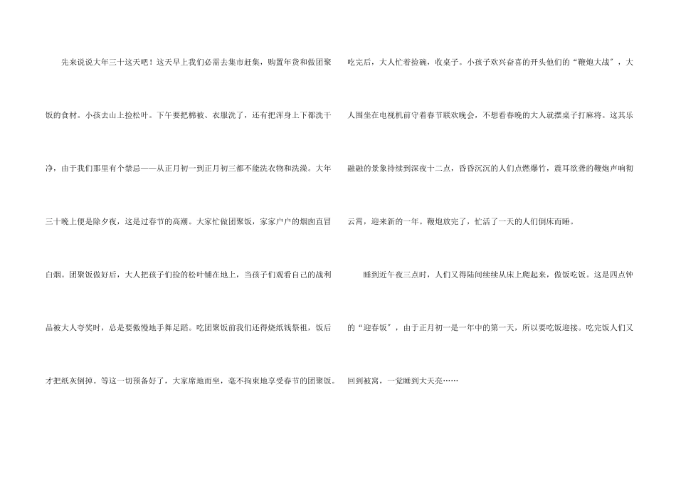 高一春节的集锦六篇_第2页