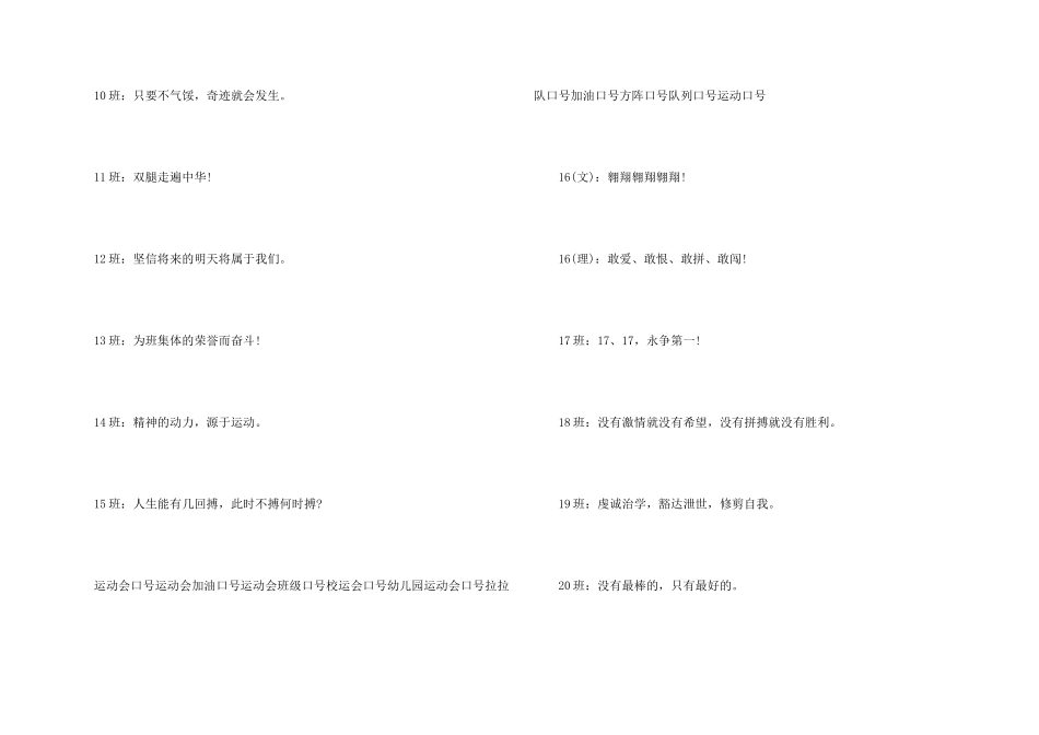 高三班级运动会口号_第2页