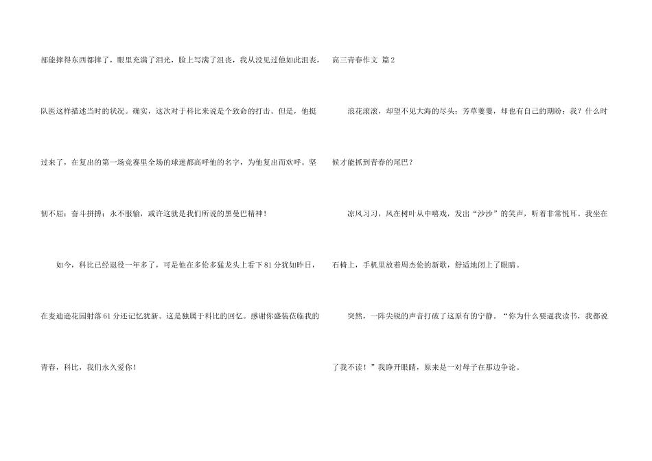 高三青春合集6篇_第3页
