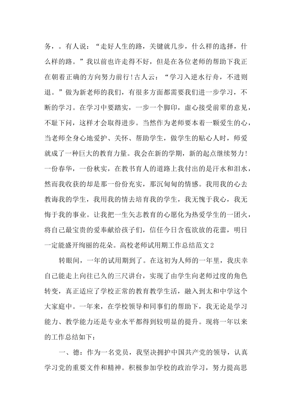 高校教师试用期工作总结_第3页