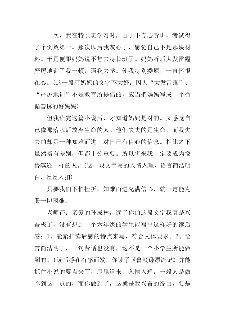 鲁滨逊漂流记心得体会模板5篇_第3页
