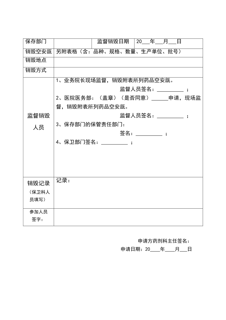 麻醉药品、第一类精神药品空安瓿管理及销毁制度_第3页