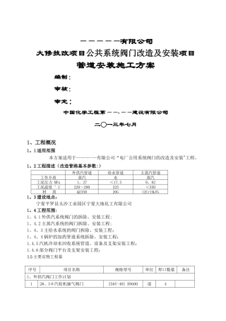 ----发电有限公司阀门检修施工方案..