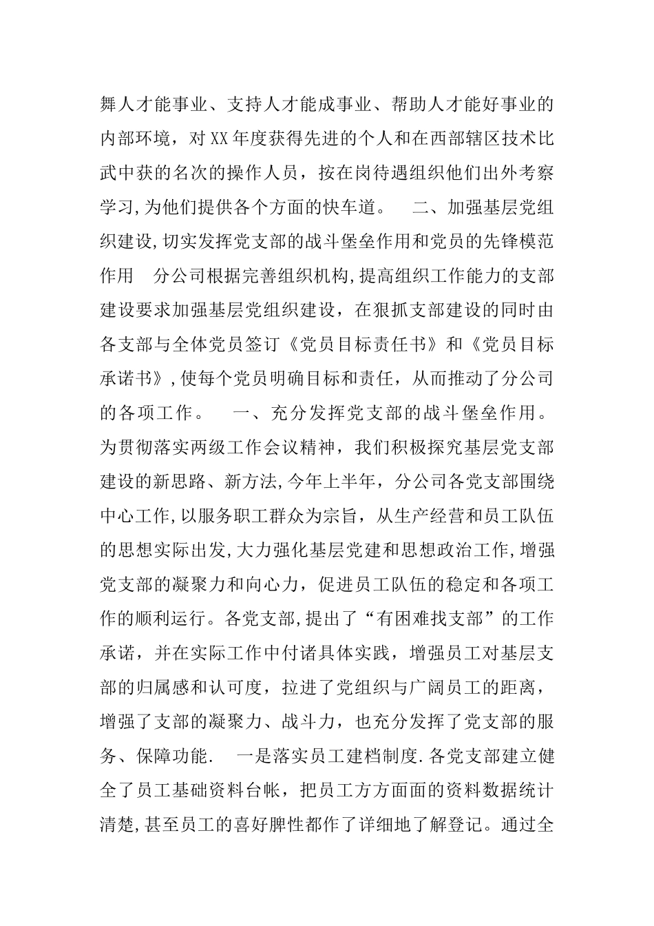 --分公司上半年党建工作汇报_第3页