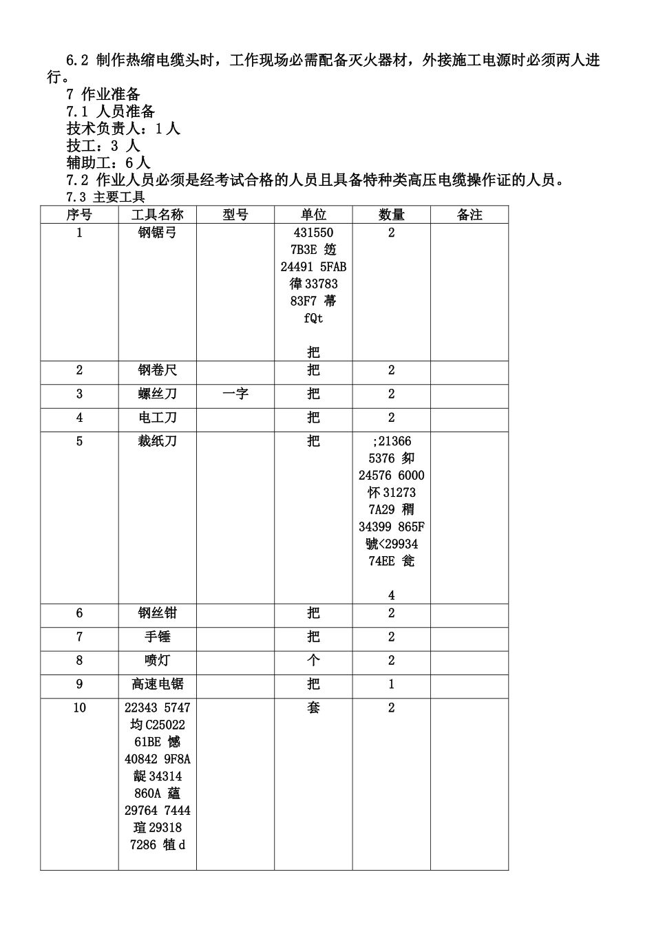 110Kv电缆头制作施工方案_第3页