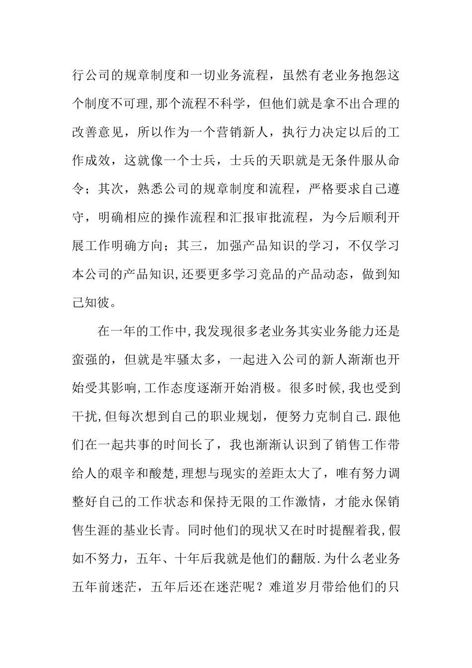 一个营销新人的年度工作计划_第2页