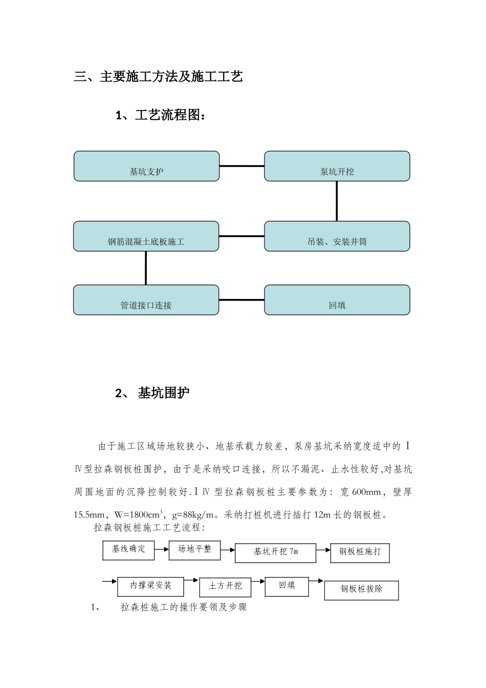 一体化污水泵站施工方案_第3页