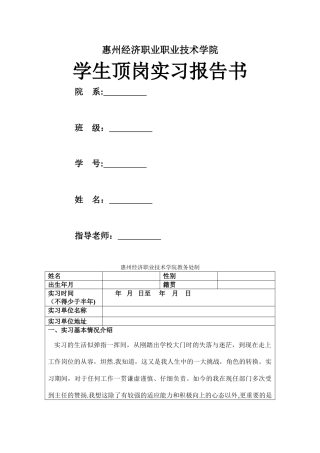 一嗨租车顶岗实习报告总结