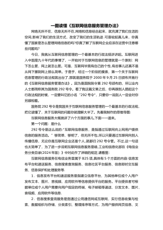 一图读懂《互联网信息服务管理办法》