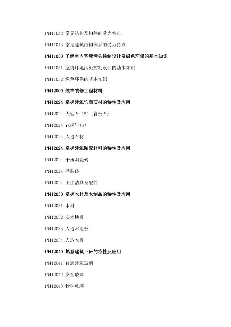 一级建造师装饰装修工程科目考试大纲剖析_第2页