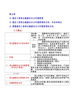 一级建造师项目管理第五章复习资料