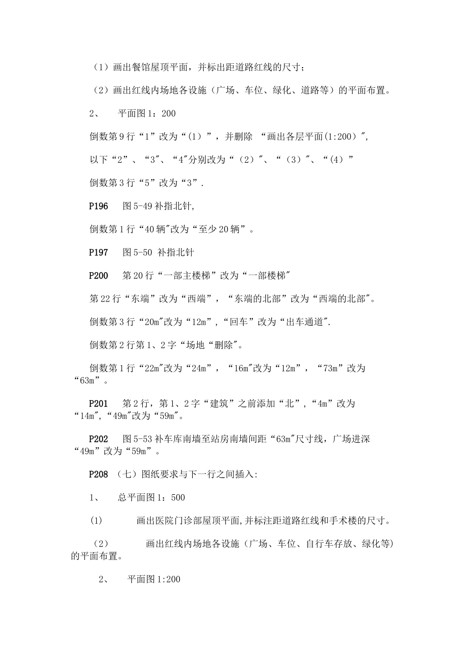 一级注册建筑师考试建筑方案设计应试指南(第四版)-勘误表_第2页