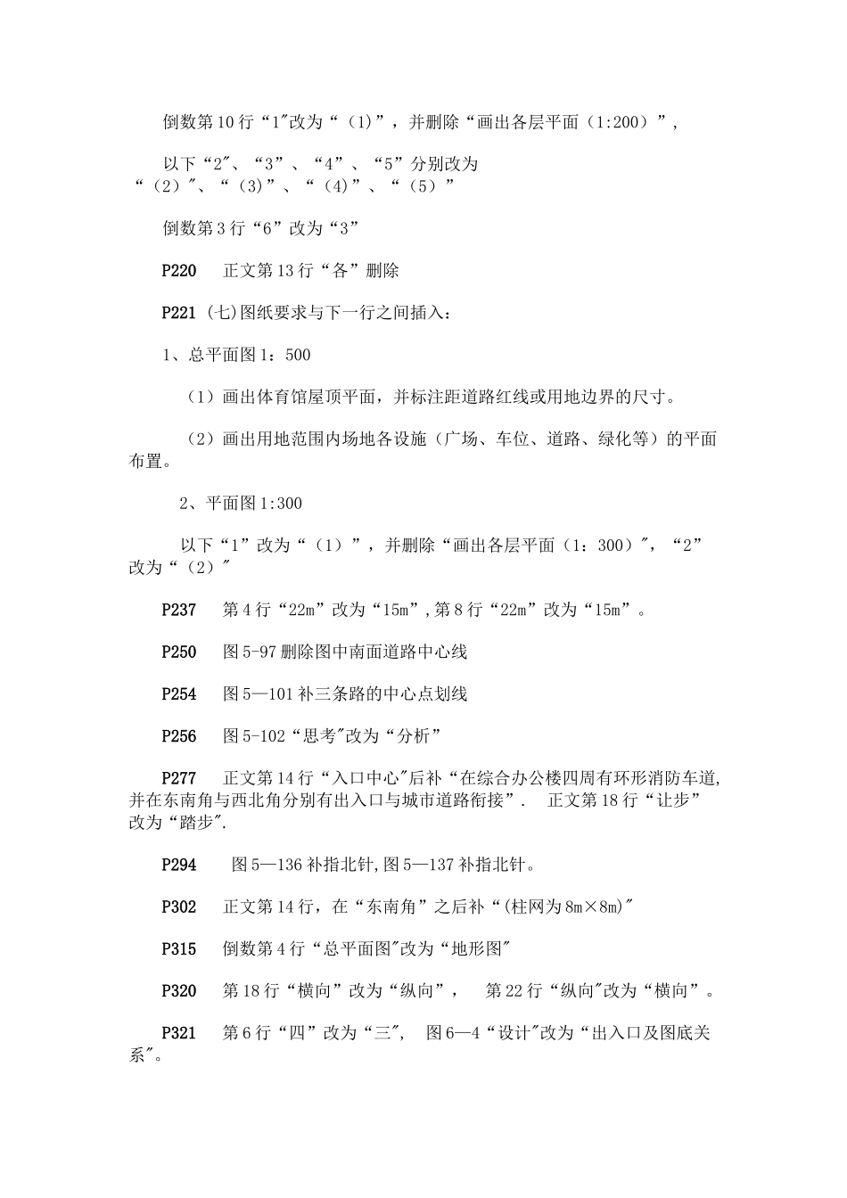 一级注册建筑师考试建筑方案设计应试指南(第四版)-勘误表_第3页