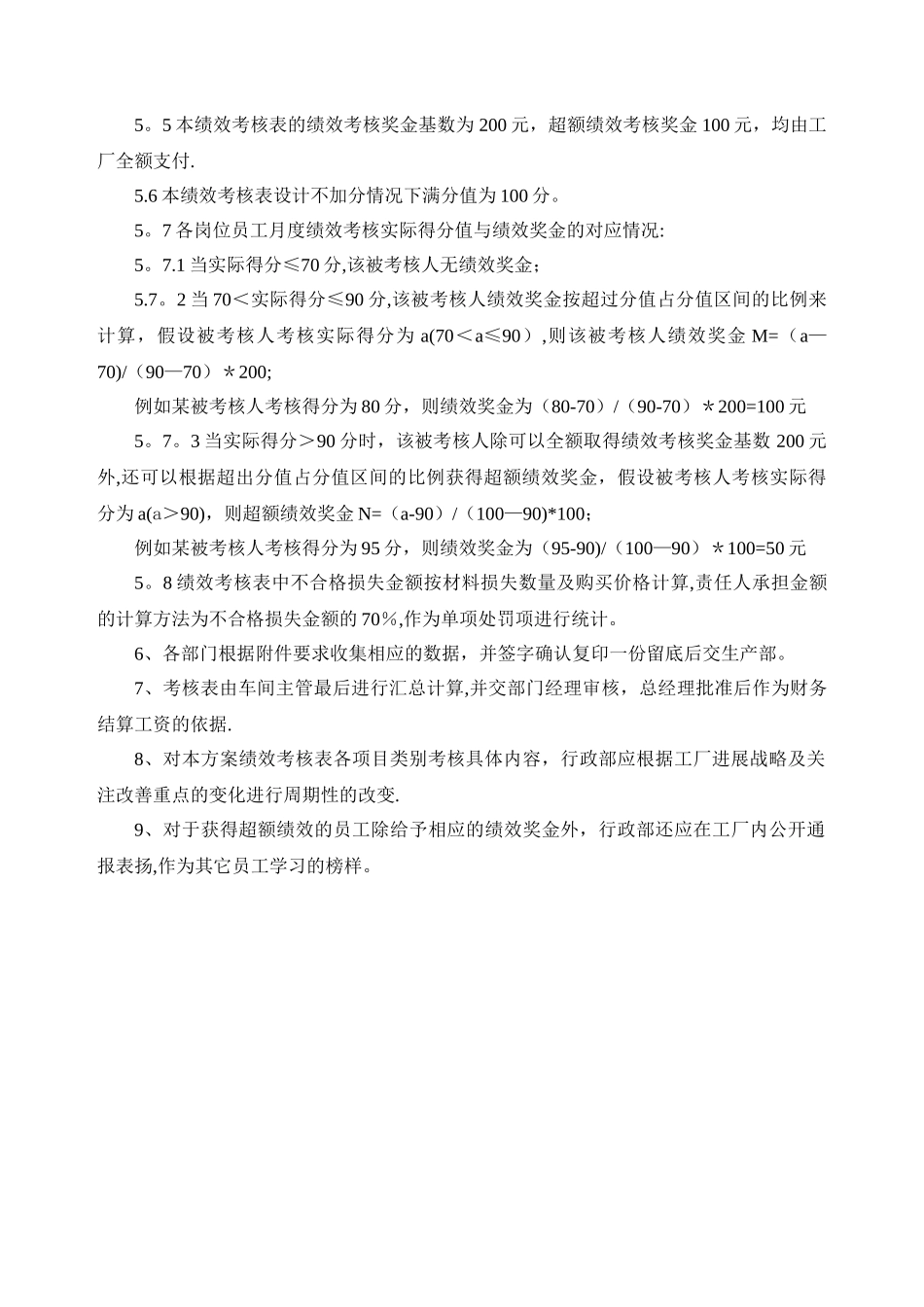 一线员工绩效管理方案_第2页