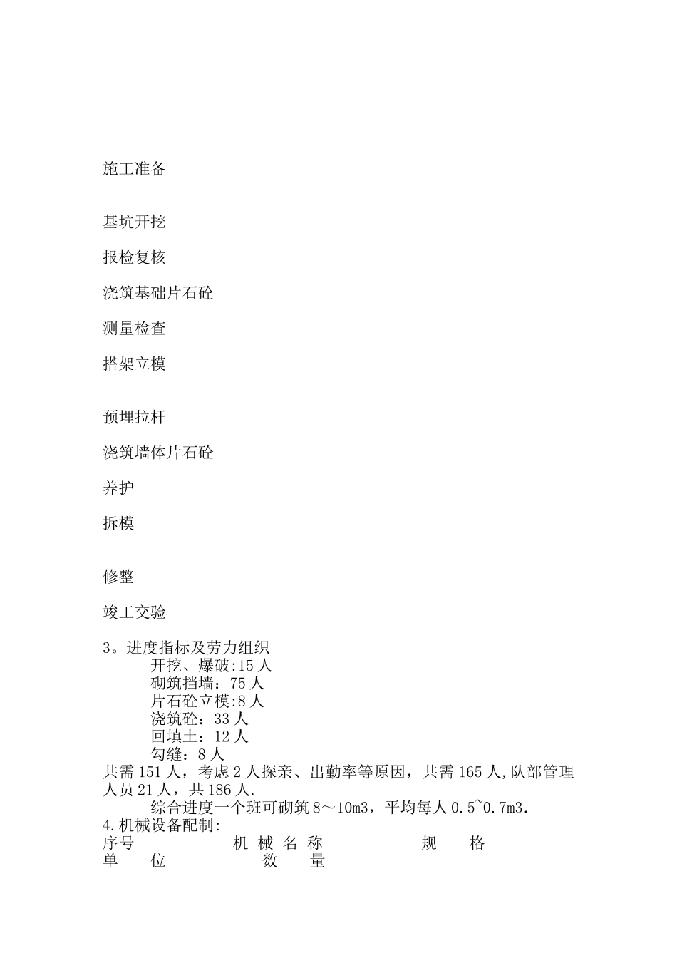 一般挡土墙施工组织设计_第3页