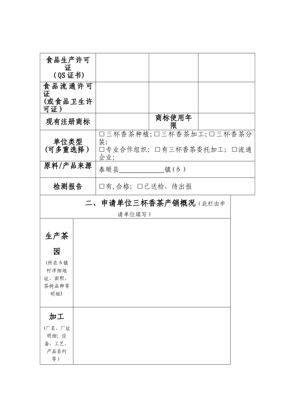 三杯香证明商标使用申请表_第3页