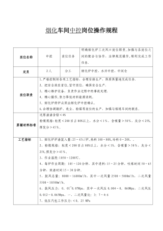 三次风口作业指导书
